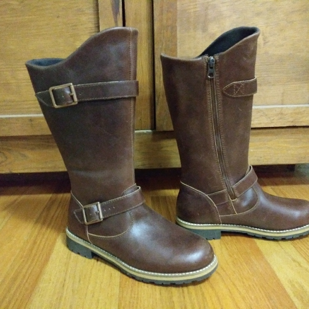 Patagonia Tin Shed Rider Boots Brown 7.5